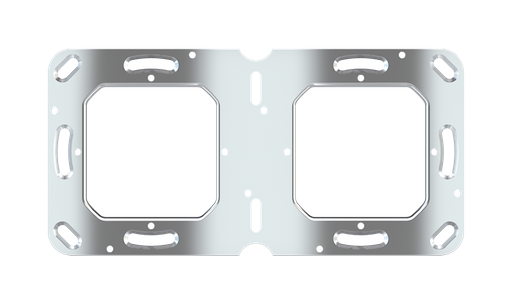 [524EK-SM2-71-1] EKINEX Supporto di montaggio a 2 posti (dispositivi serie 20venti e 71)