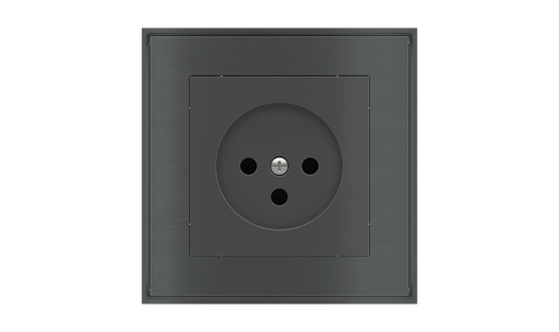 [585EK-PWS-IL] EKINEX Presa elettrica quadrata (modulo 55x55 mm) - IL