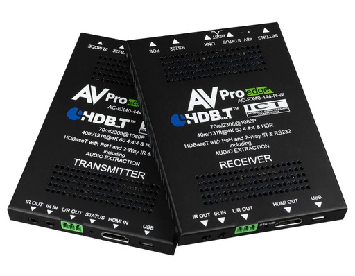 [THOM003537] AVPro Edge AC-EX40-444-KIT-W Kit di estensione HDBaseT 40 m Weatherproof IP68