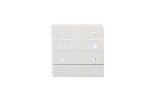 [CR-ECS-86-4F-PL_] Core Tasti Eclipse 4 pulsanti - Plastica  