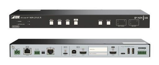 [TGES002343] IDKAV IDK NJR-L31UC-R Ricevitore SDVoE 4K, 1In CAT, 1In USB-C, 1In HDMI, 1Out HDMI