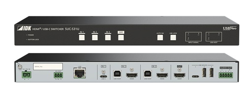 [TGES002407] IDKAV IDK SUC-S31U Switcher 3x1 4K, 1In USB-C, 2In HDMI, 1Out HDMI