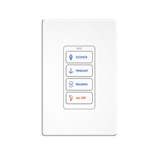 [THOM003988] RTI KP4 Tastiera PoE da incasso a 4 pulsanti