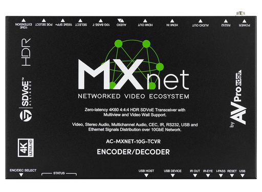 [THOM003606] AVPro Edge AC-MXNET-10G-TCVR Transceiver 10G SDVoE AV over IP