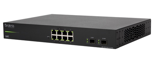 [TRET000290] Araknis AN-320-SW-F-8-POE Managed Switch 8 porte PoE Anteriori