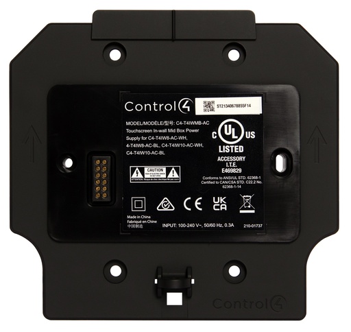 [THOM002207] CONTROL4 C4-T4IWMB-AC Alimentatore per touchscreen serie T4 In-Wall