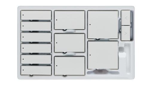 [THOM002269] CONTROL4 C4-CKSK-C-SW Kit pulsanti tastiere Square Contemp. Snow White