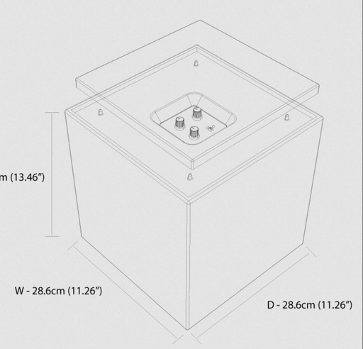 [THOM002540] GALLO ACOUSTICS GRS10W Room Sub 10 300 W bianco satinato