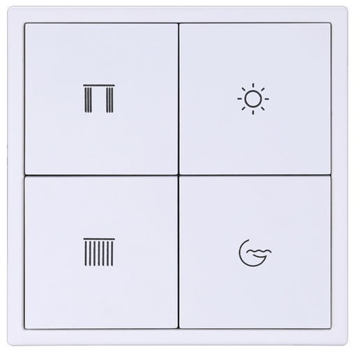 [THOM002649] HDL M/PT4RA.1-IW Tastiera Tile 4 puls. singolo pla ivory-white