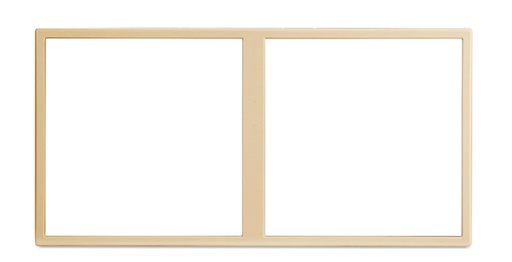 [THOM002669] HDL MP2H-EC/TILE.48-M-CG Frame per Tile 2 placche met champagne-gold