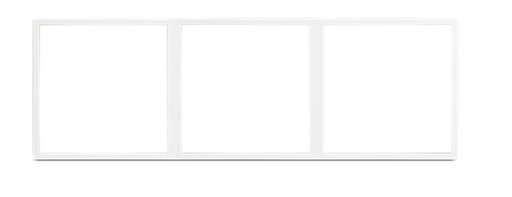 [THOM002671] HDL MP3H-EC/TILE.48-P-IW Frame per Tile 3 placche pla ivory-white