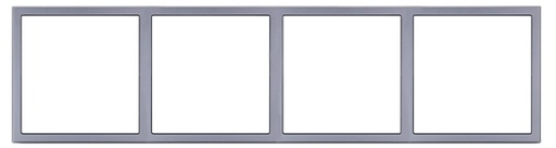 [THOM002678] HDL MP4H-EC/TILE.48-M-SG Frame per Tile 4 placche met space-gray