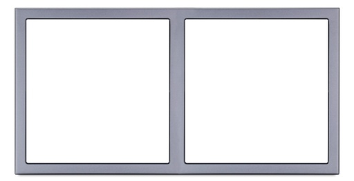 [THOM003153] HDL MP2H-EC/TILE.48-P-SG Frame per tastiera Tile, 2 placche grigio siderale