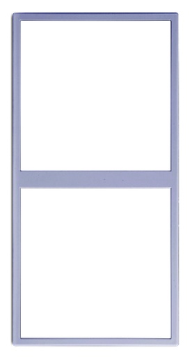 [THOM003179] HDL -MP2V-EC/TILE.48-SG Frame per pannello 2 posti serie Tile, grigio siderale