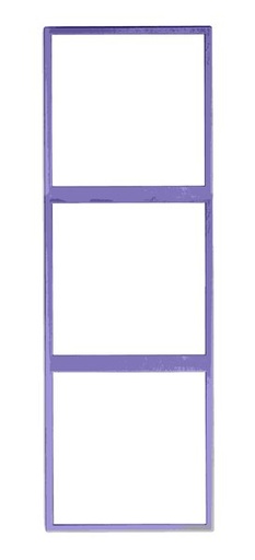 [THOM003180] HDL -MP3V-EC/TILE.48-SG Frame per pannello 3 posti serie Tile, grigio siderale