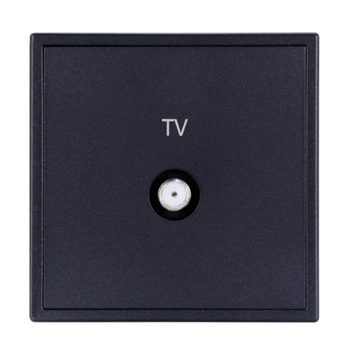 [THOM002696] HDL MP1-W-BBTV/TILE.48-AG Placca presa BBTV serie Tile ash-gray