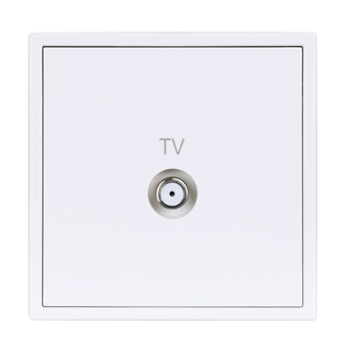 [THOM002695] HDL MP1-W-BBTV/TILE.48-IW Placca presa BBTV serie Tile ivory-white