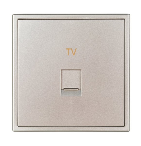 [THOM002693] HDL MP1-W-CATV/TILE.48-CG Placca presa CATV serie Tile champagne-gold