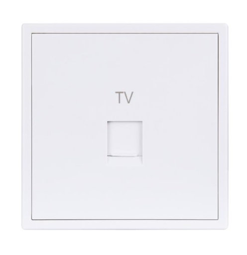 [THOM002691] HDL MP1-W-CATV/TILE.48-IW Placca presa CATV serie Tile ivory-white