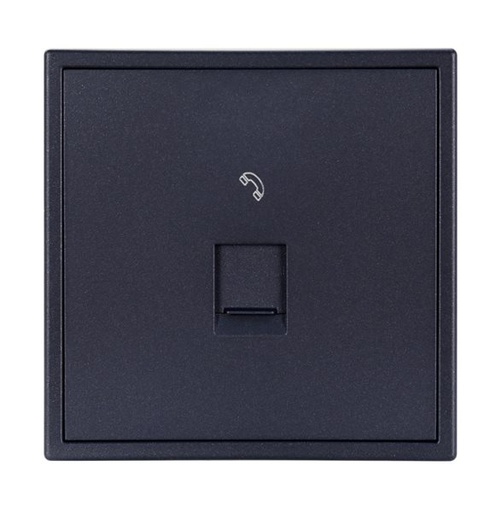 [THOM002688] HDL MP1-W-TEL/TILE.48-AG Placca presa Telefonica serie Tile ash-gray