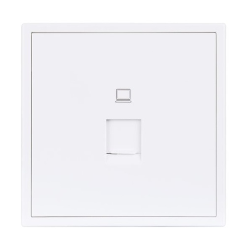 [THOM002687] HDL MP1-W-TEL/TILE.48-IW Placca presa Telefonica serie Tile ivory-white