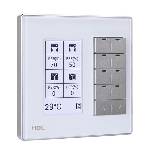 [THOM002718] HDL M/DLP04.1-A2-48-EU-WH Modern Smart Panel KNX DLP EU bianco