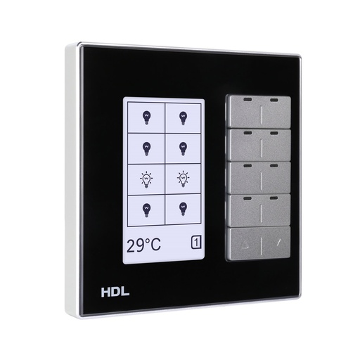 [THOM002719] HDL M/DLP04.1-A2-48-EU-BL Modern Smart Panel KNX DLP EU nero