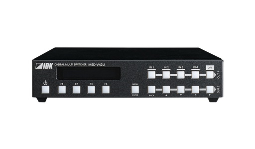 [TGES001749] IDKAV IDK MSD-V42UC Switcher 2 scaler seamless 4K, 4IN/2OUT HDMI+SDVoE