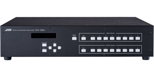 [TGES001586] IDKAV IDK FDX-S08U Matrice digitale 4K modulare 8x8, slot 2IN+2OUT