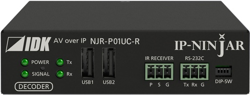 [TGES001583] IDKAV IDK NJR-P01UC-R Ricevitore IP CAT 10 GbE/USB/HDMI 4K@60 4:4:4