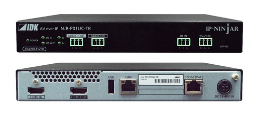 [TGES002118] IDKAV IDK NJR-P01UC-TR Transceiver IP CAT 10GbE USB HDMI 4K@60 4:4:4 + audio analogico