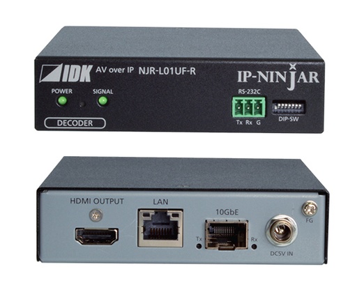 [TGES002115] IDKAV IDK NJR-L01UF-R Ricevitore Fibra 10 GbE, HDMI4K@60 4:4:4