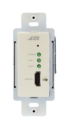 [TGES002004] IDKAV IDK HDC-TH100WP Trasmettitore parete HDBaseT HDMI 4K@60 HDCP2.2 da 1 Gang/US