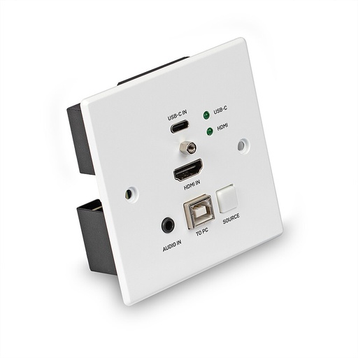 [TGES002207] LINDY 38387 Trasmettitore HDBaseT a parete KVM HDMI 4K e USB-C