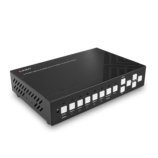 [TGES002202] LINDY 32330 Presentation Switch 4K, 5 In e dual Out + KVM