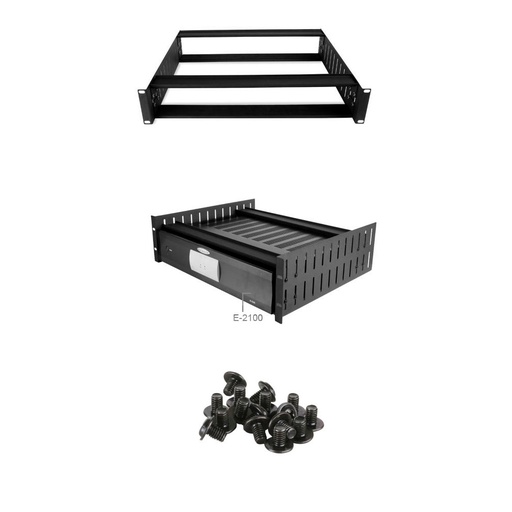 [TGES001552] STRONG SR-SHELF-CLAMP-2U Ripiano aperto 2U profondità 38 cm