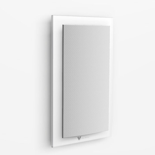 [THOM001065] WATERFALL AUDIO HURRICANE IN WALL GLASS WHITE Diffusore a muro a 2 vie