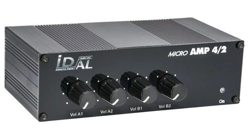 [TGES001169] WAVES SYSTEM MICRO AMP 4/2 Ampli stereo 2Ch IN per 4 cuffie indipendenti