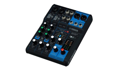 [TAUD000632] YAMAHA MG06X Mixer base a 6 ch, 2 mono + 2 stereo + effetti